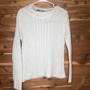 Ivory Cable Knit Sweater Small